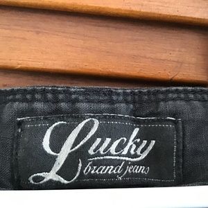 Vintage lucky brand linen wide pants..black size 8